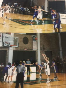 LSS teacher Julie McCullough coaching basketball